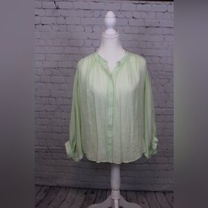 ANTHROPOLOGY MAEVE LIME GREEN TOP - Size Medium SKU:384